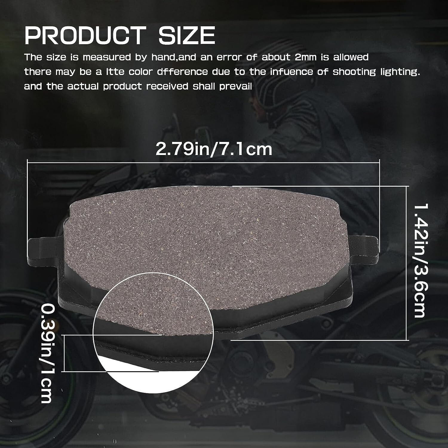 Semi-Metallic Brake Pads for Yamaha DT 125 RE 2004 YTZ 250 N/S TRI-Z 1985 1986