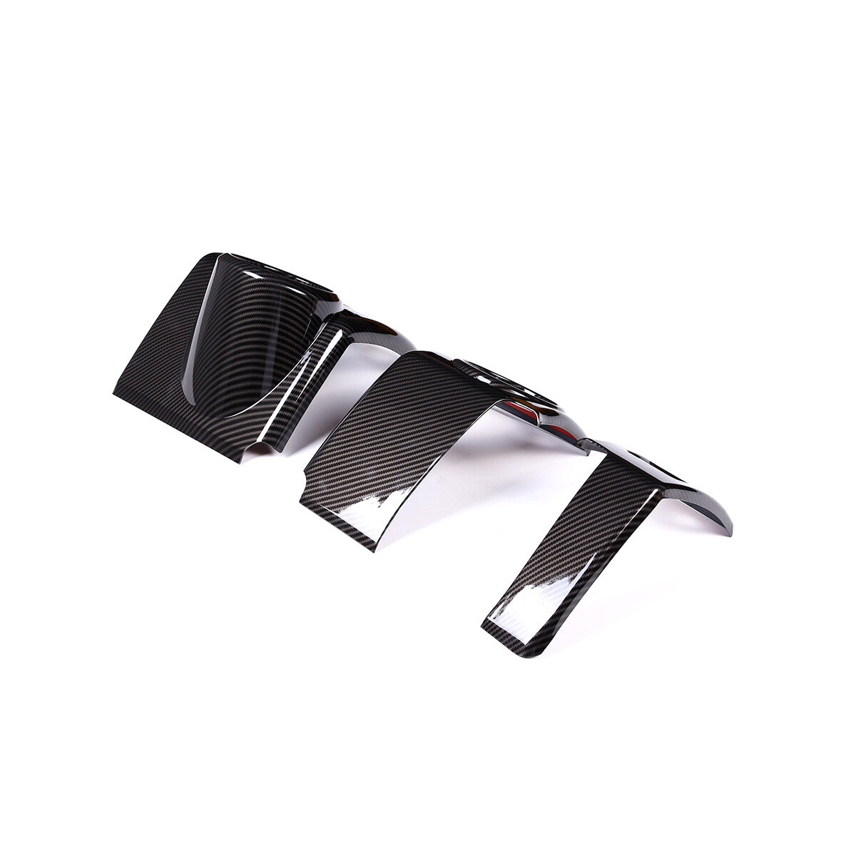 ABS carbon fiber center console armrest box decorative cover suitable for Corvette C6 2005-2013- v