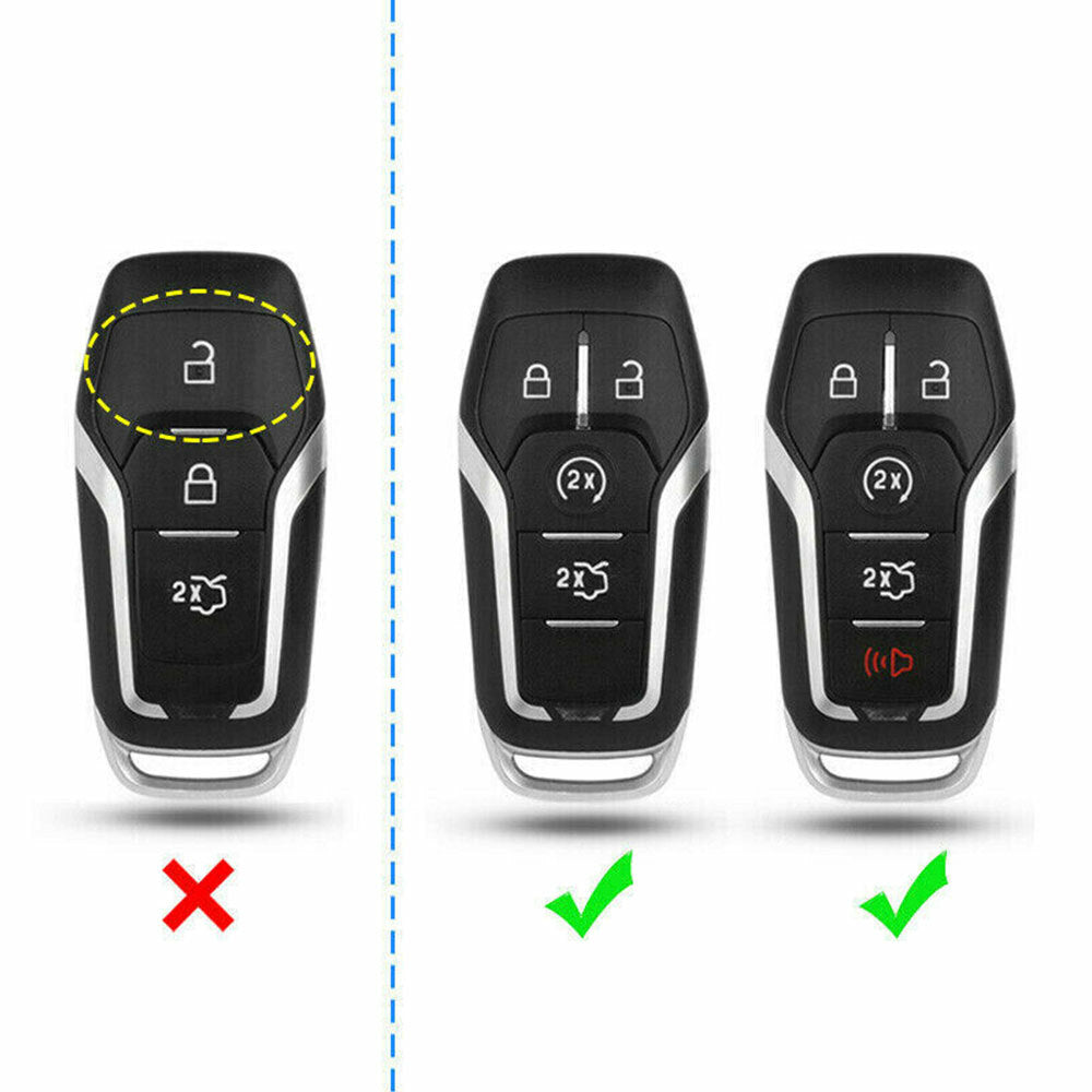 Carbon Fiber Hard for Smart Key Cover Accessories Chain Case for Ford for Lincoln US