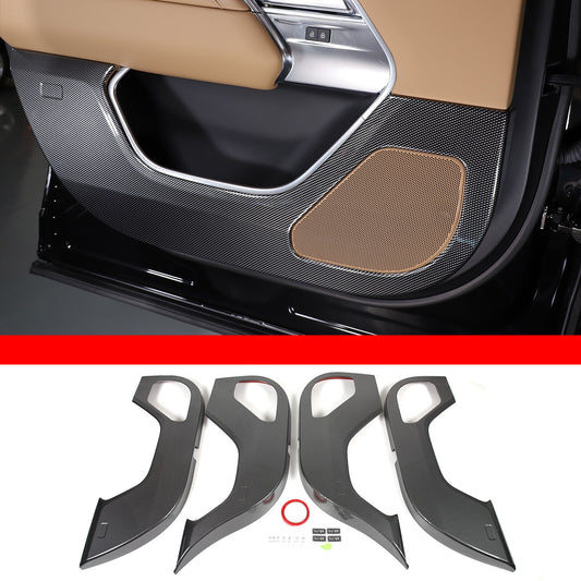 Carbon Look door kick guard trim for Land Rover for Range Rover Vogue 2023-2024