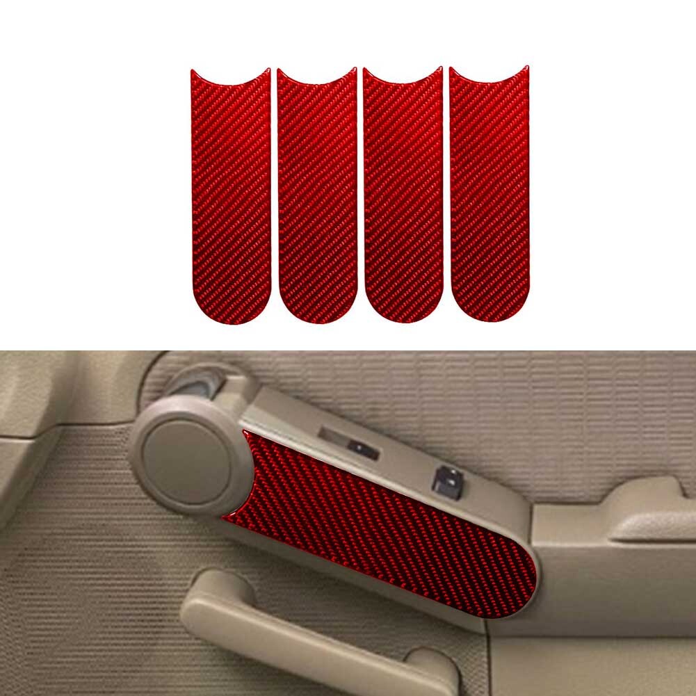 2Pcs Red Air Vent Frame Cover Trim Carbon Fiber For COBALT 2005-2010 v