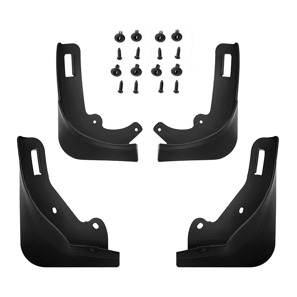 4-pack of front and rear mudguards for Model Y 2020-2022, matte black. n