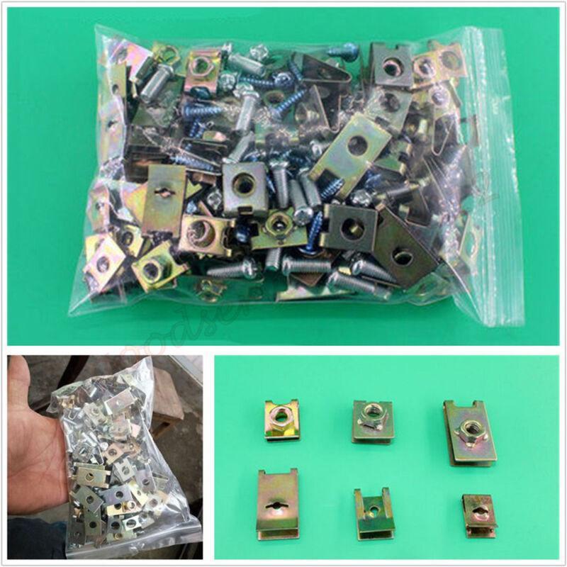 U-shaped gaskets for car body doors, pen clip fixing screws, U-Nuts 200 pieces/bag - n
