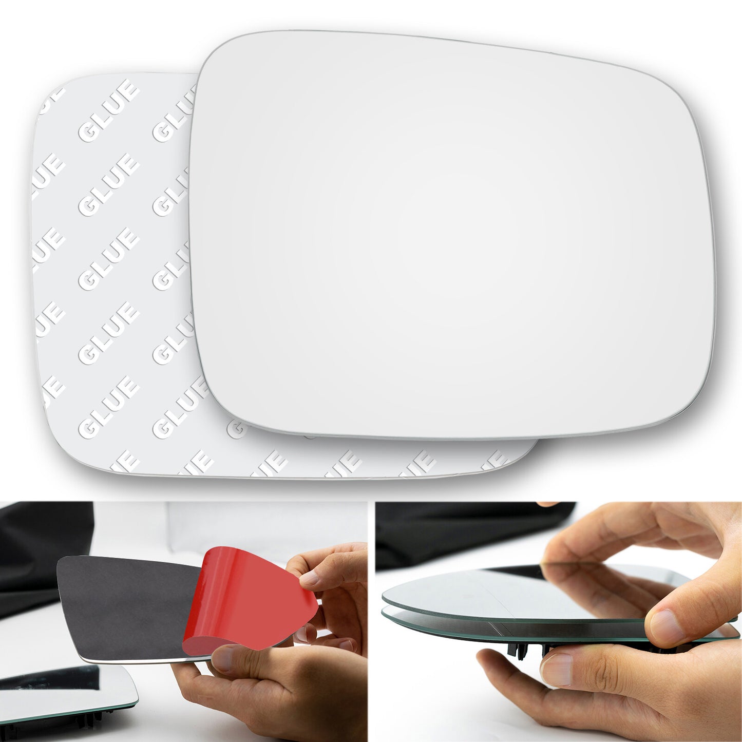 Convex Wing Mirror Glass for VW Transporter T4 Van 90-03 Right passenger offside Q