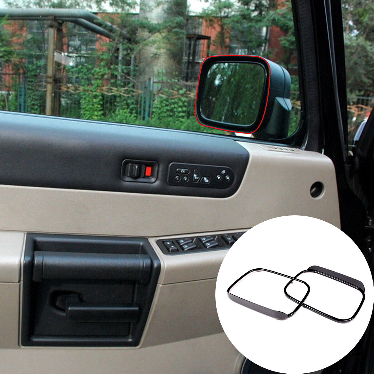 Carbon Fiber for Seat Adjustment Button Cover Trim for Challenger 2010+ Accessories- v