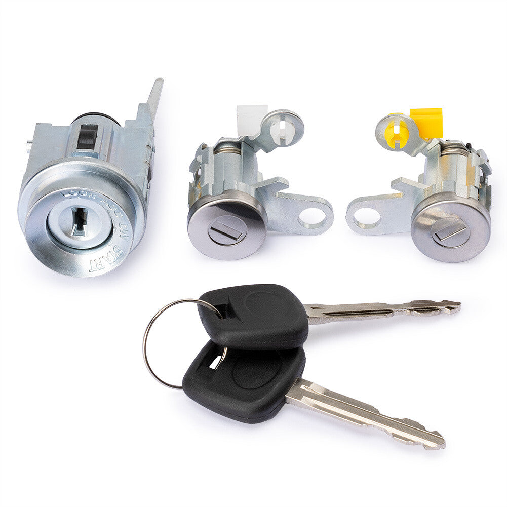 Illuminated door lock key ring set for Tacoma 95-04, compatible with 2-key design. n