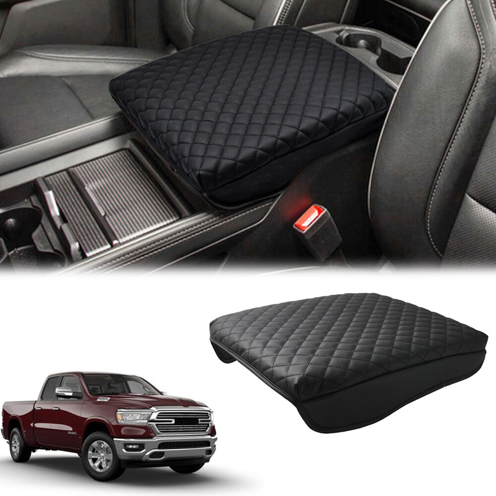 Leather fits 2019-2024 for Ram 1500 2500 Floor Control Console Armrest Protector Cushion - n