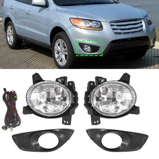 Front fog lights with bulbs and seatbelts suitable for Hyundai Santa Fe 2.4 2009 - 2012