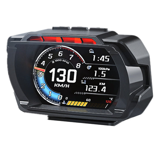 HUD Gauge Car Head Up Display Digital Speedometer Water Oil Temp Turbo RPM Gauge