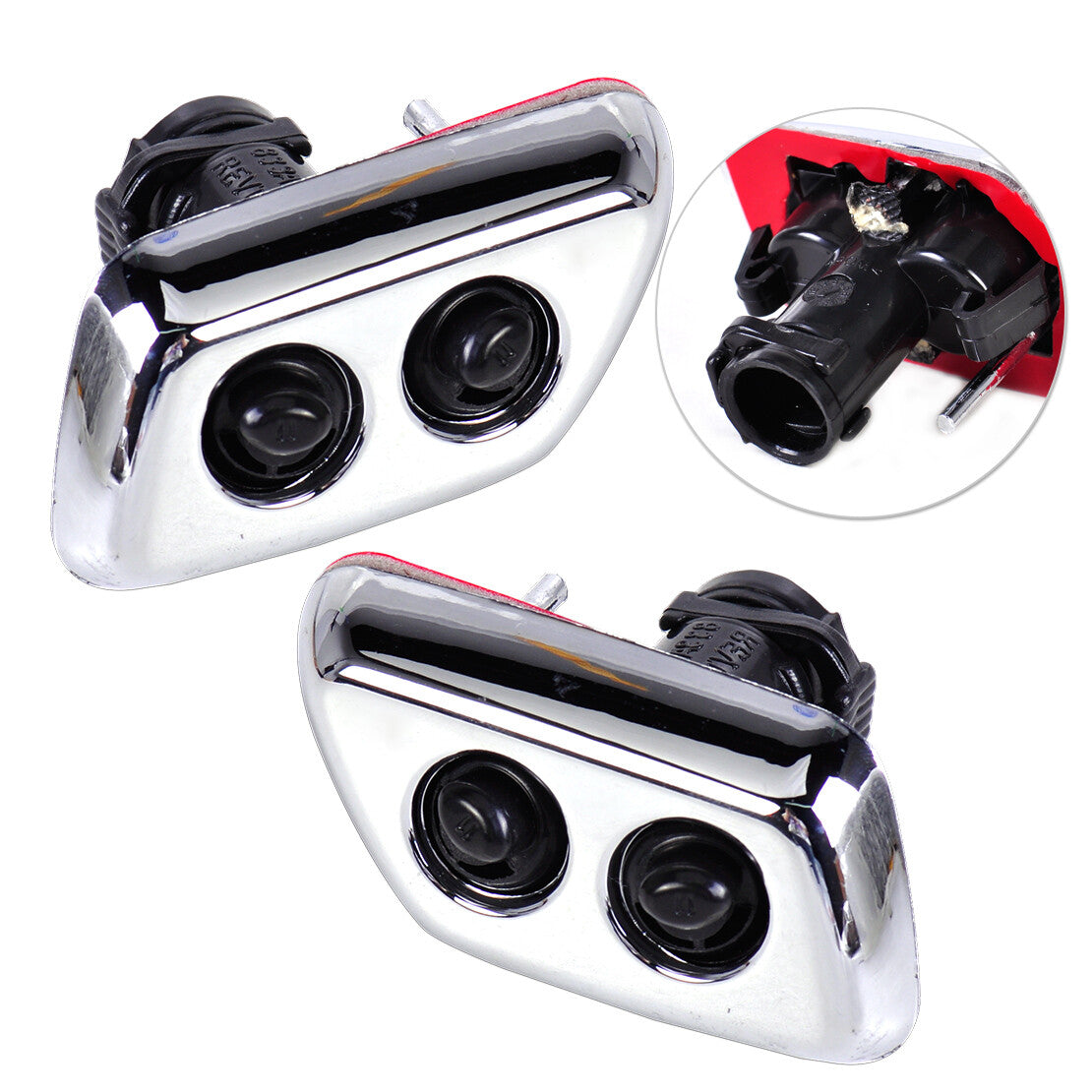 2x Head Light Lamp Washer Nozzle Jet DA805833AA Fit for for CHRysler 300c 05-07 zb v