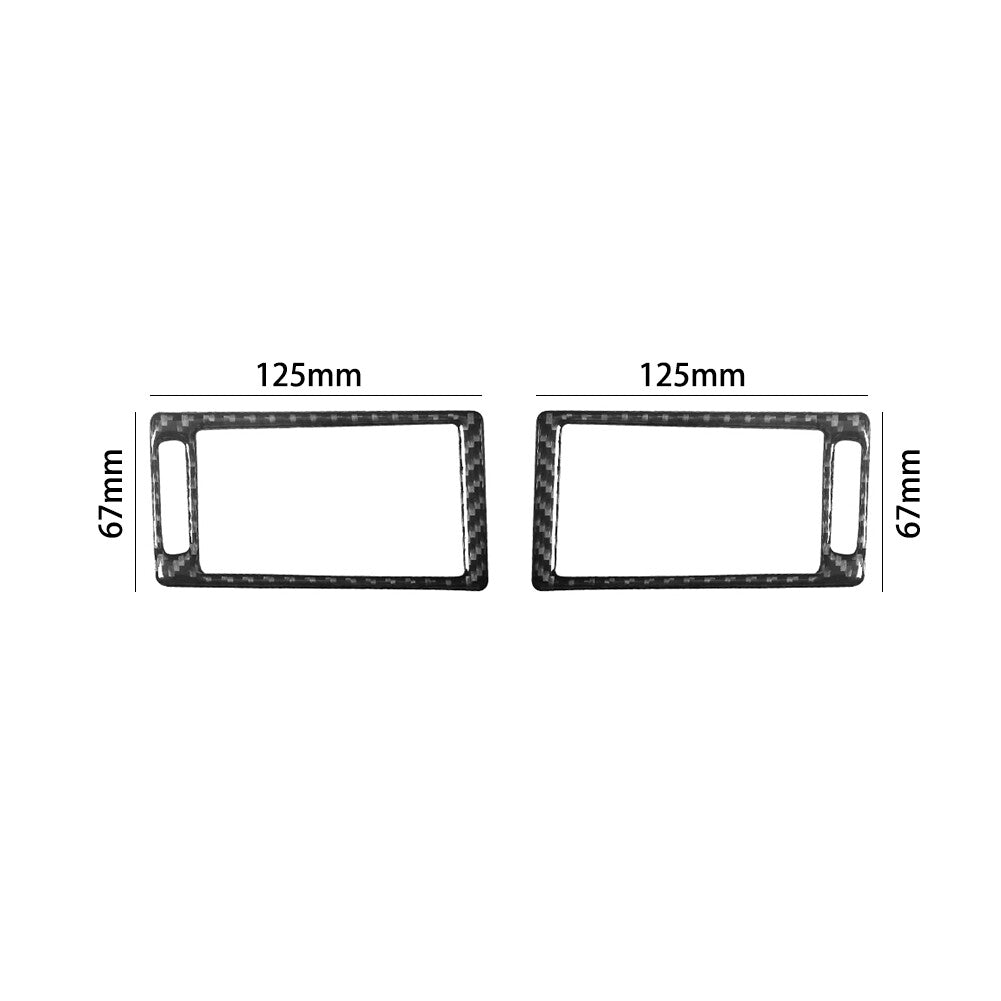 6Pcs Carbon Fiber Interior Door Handle Panel Cover Trim for Audi Q7 2007-2015 v