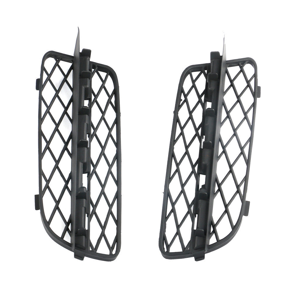 One Pair Front Bumper Lateral Grill Cover Left Right for 2007-2010 for BMW for X5 Black
