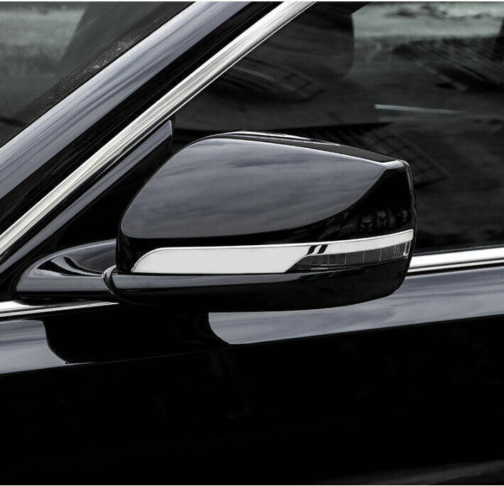 Exterior Side Rear View Mirror Strip Trim Chrome Steel for Cadillac CT5 2020-24