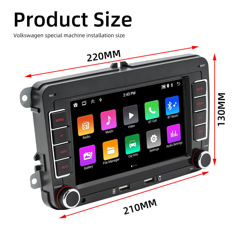 7 32G Carplay Android 12 Car Stereo Radio Player with Backup Camera v