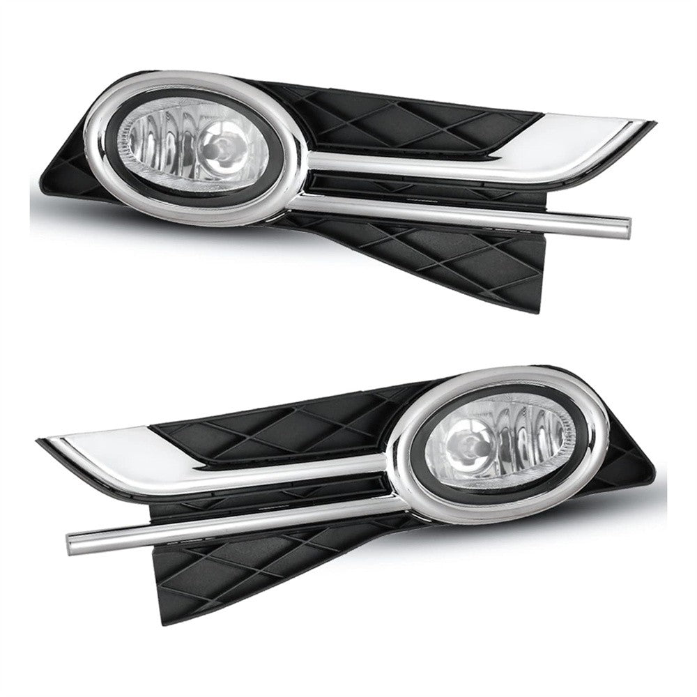 Left+Right Fog Lights For 2014-2017 for Honda Odyssey Clear Lens Lamps+Switch+Bezels