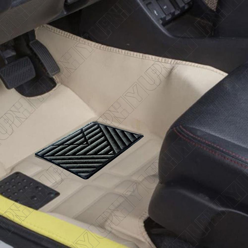 Universal Car Floor Carpet Mat Patch Foot Rest Heel Scuff Plate Pedal Pad Black Q