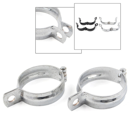 Front Fork Clamp Turn Signal Light Mount Bracket Holder Pair Motorcycle