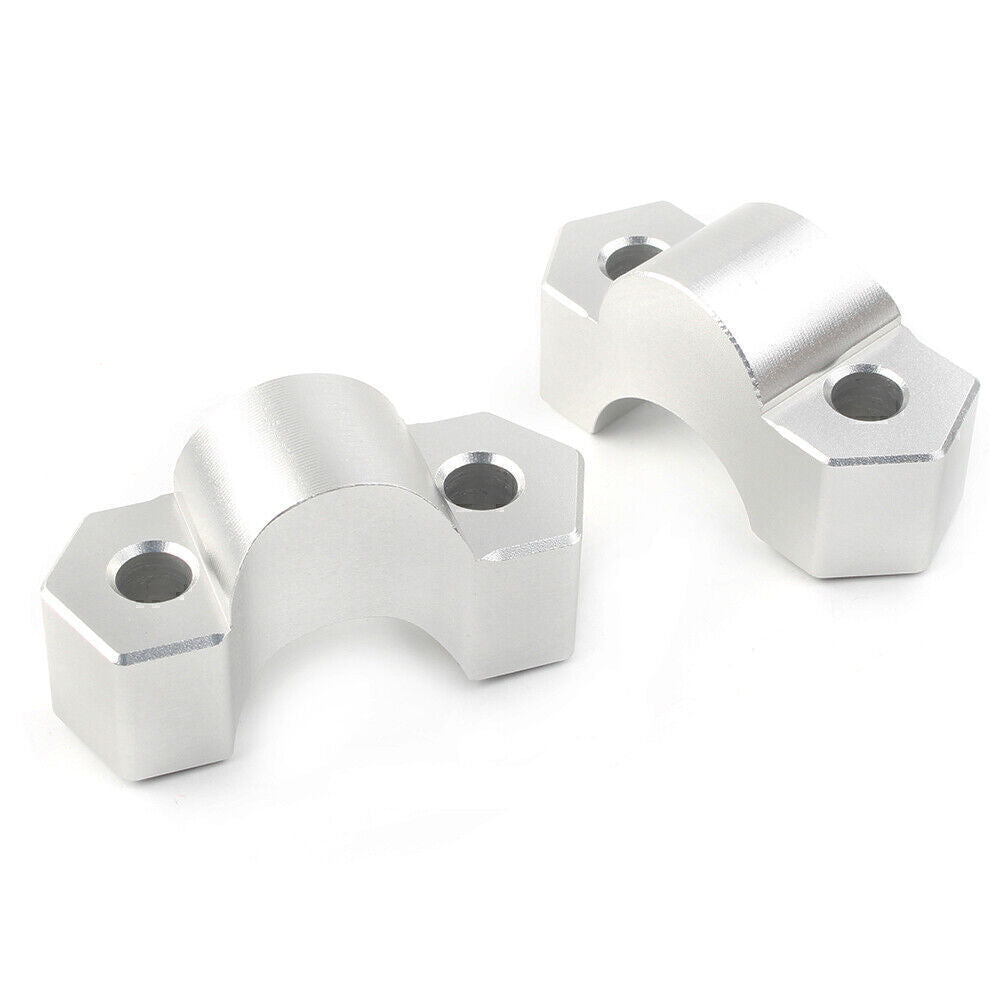 for BMW F 850 GS 2018-2020 2019 Silver 28mm Height Riser Handlebar Clip Adapter