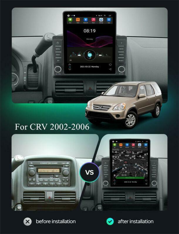Vertical 9.5 Android 10.1 Stereo Radio Navigation 2+32G for Honda CRV 2002-2006