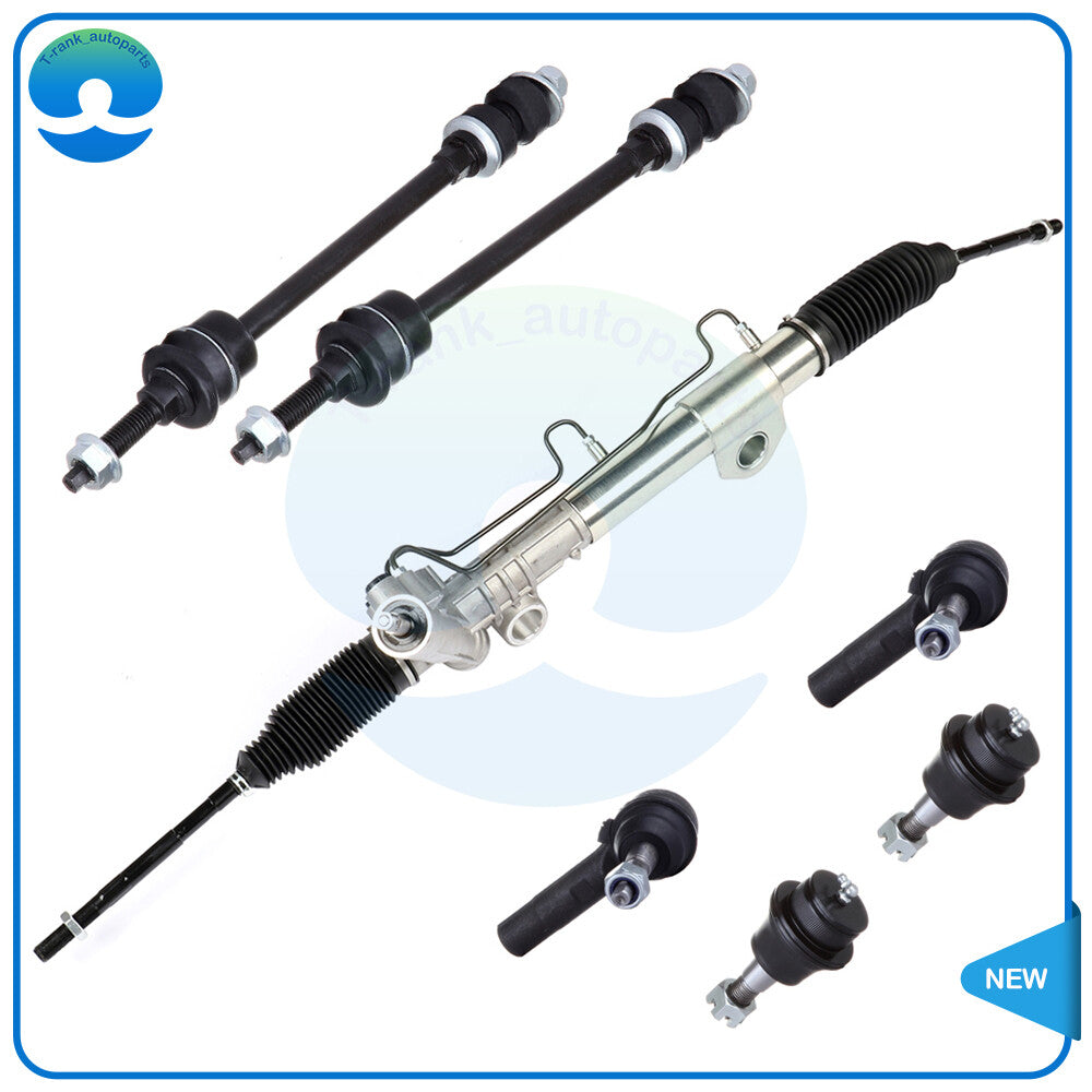 7Pcs Complete Power Steering Rack and Pinion Assembly for 2002-05 for Dodge for Ram 1500