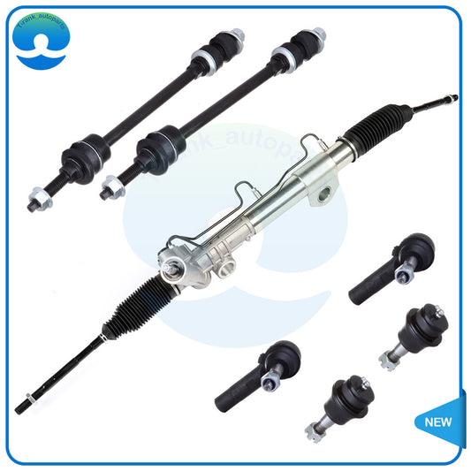 7Pcs Complete Power Steering Rack and Pinion Assembly for 2002-05 for Dodge for Ram 1500