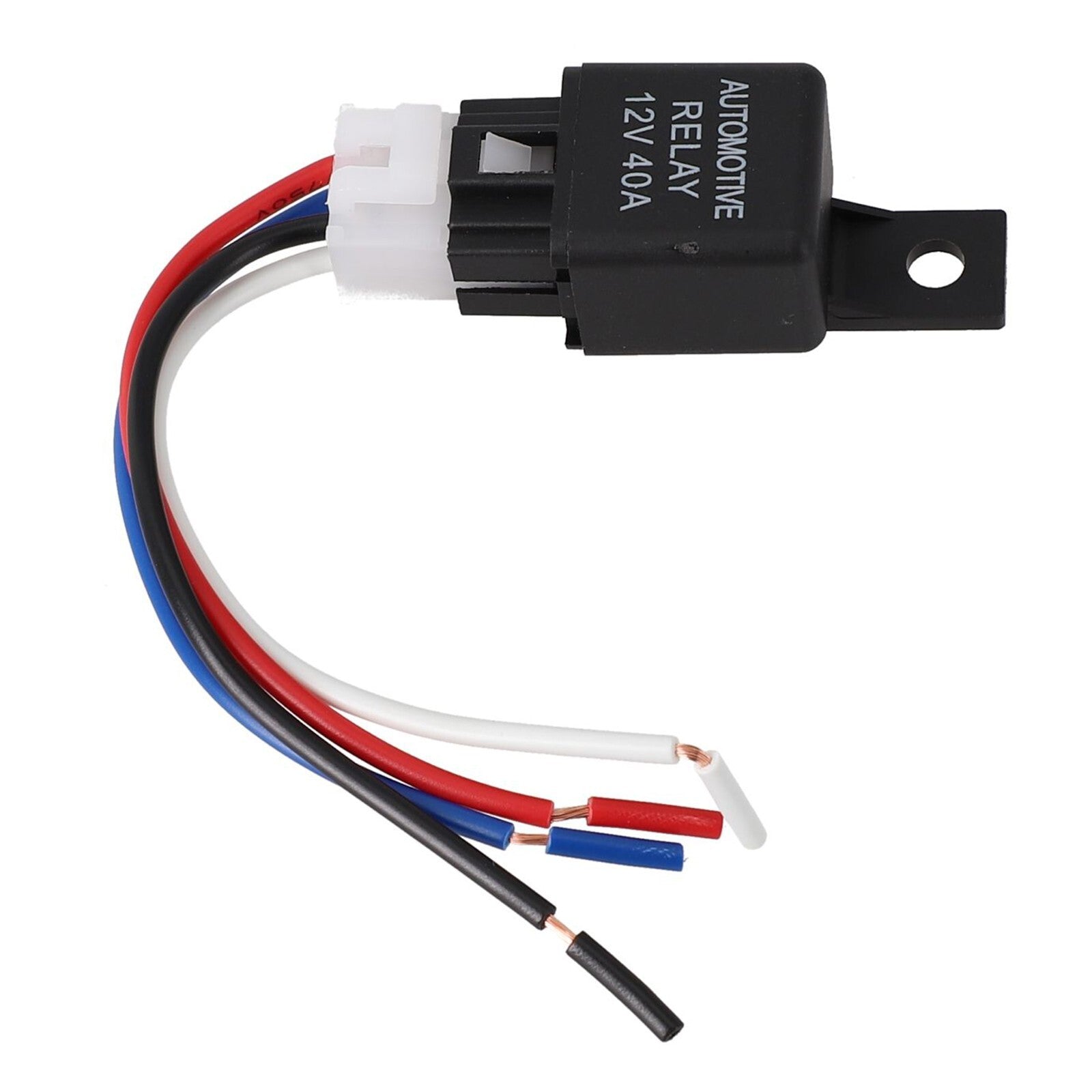 1-pack of 12V 40A SPST relays for cars, vans, and bicycles, with cable - New product