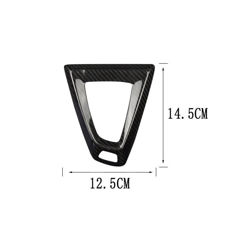 Real Carbon Fiber Gear Shift Knob Base Frame Cover Trim Black for BMW M3 M5 M6 Q