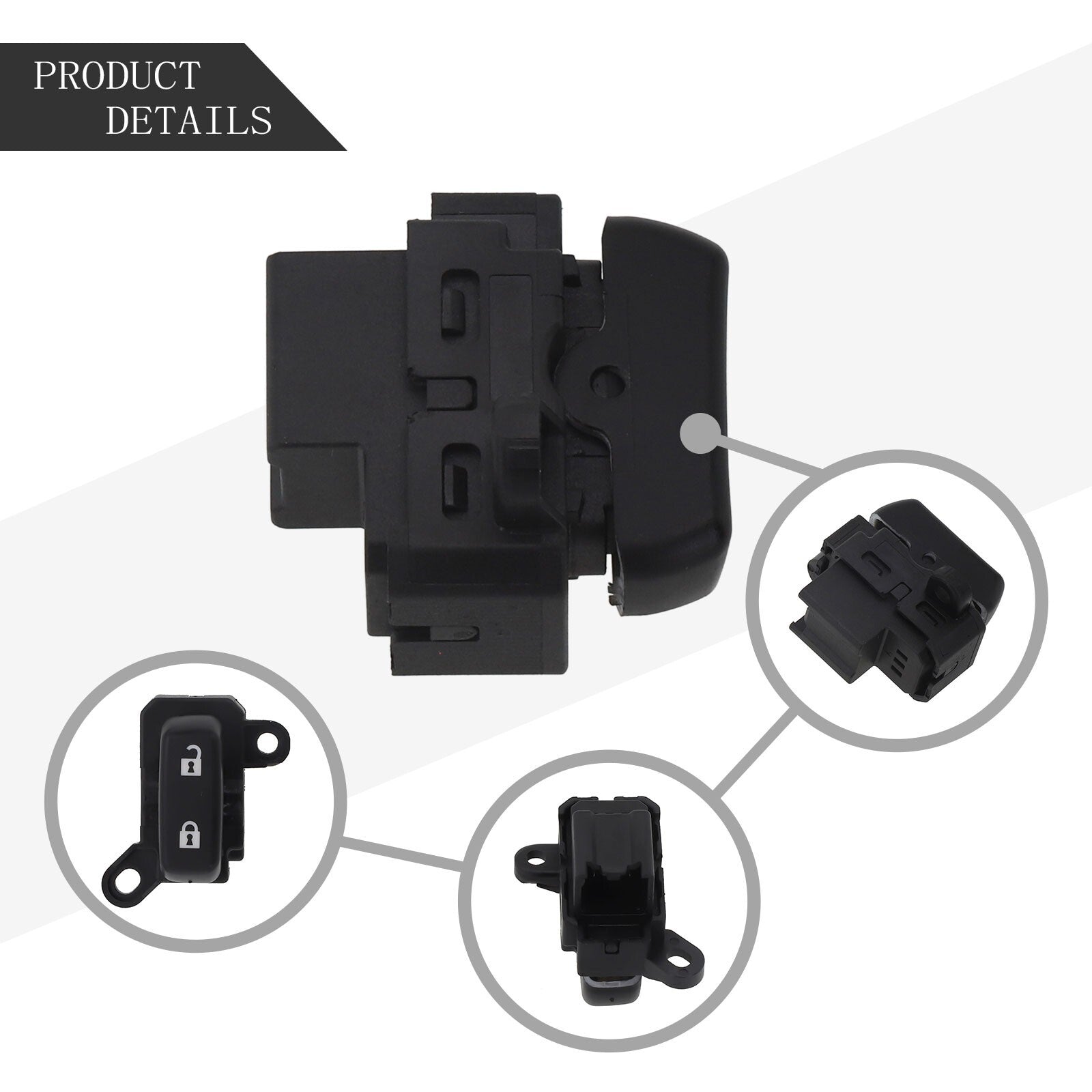 Left Front Driver Side Door Lock Switch GEA3-66-660 for Mazda 3, 6, CX-7 & CX-9 v