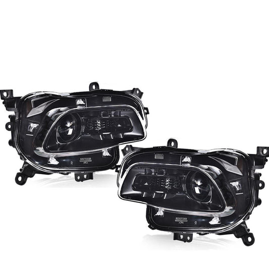 Headlights suitable for 14-18 for Jeep Cherokee, a pair of driver and passenger side headlights.