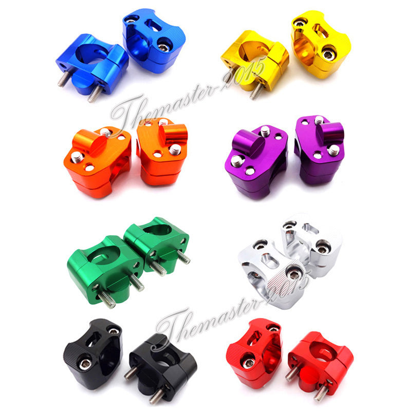 1 1/8 28mm CNC Fat Handle Bar Risers Clamp Adapter For Pit Dirt Bike ATV Quad Q