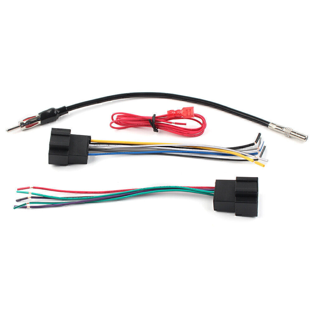 Car Stereo Radio wire harness + antenna Fit 2007-2013 for GMC for SIERRA , for YUKON 1500 Q