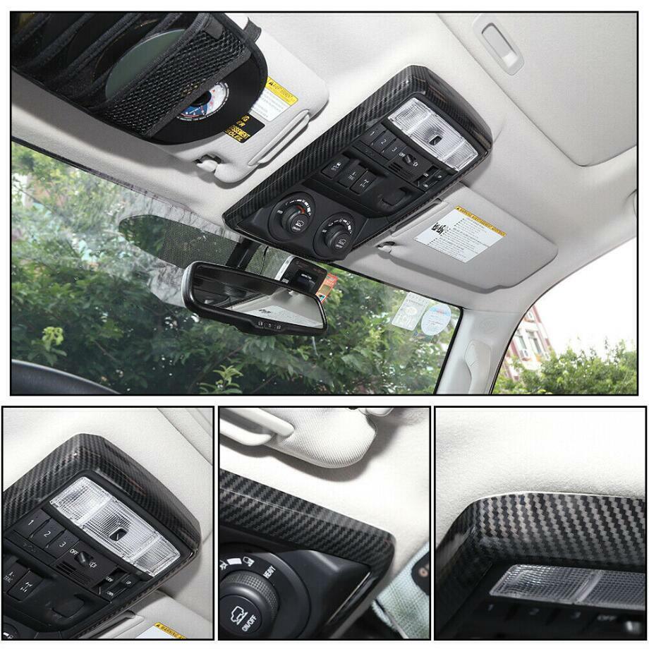 Accessories Carbon Roof Reading Light Cover Trim For 4Runner TRD 10-2023 v