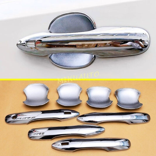 for Toyota for Corolla Cross 2021-2023 Chrome Keyless Door Handle Covers+Bowl Combo