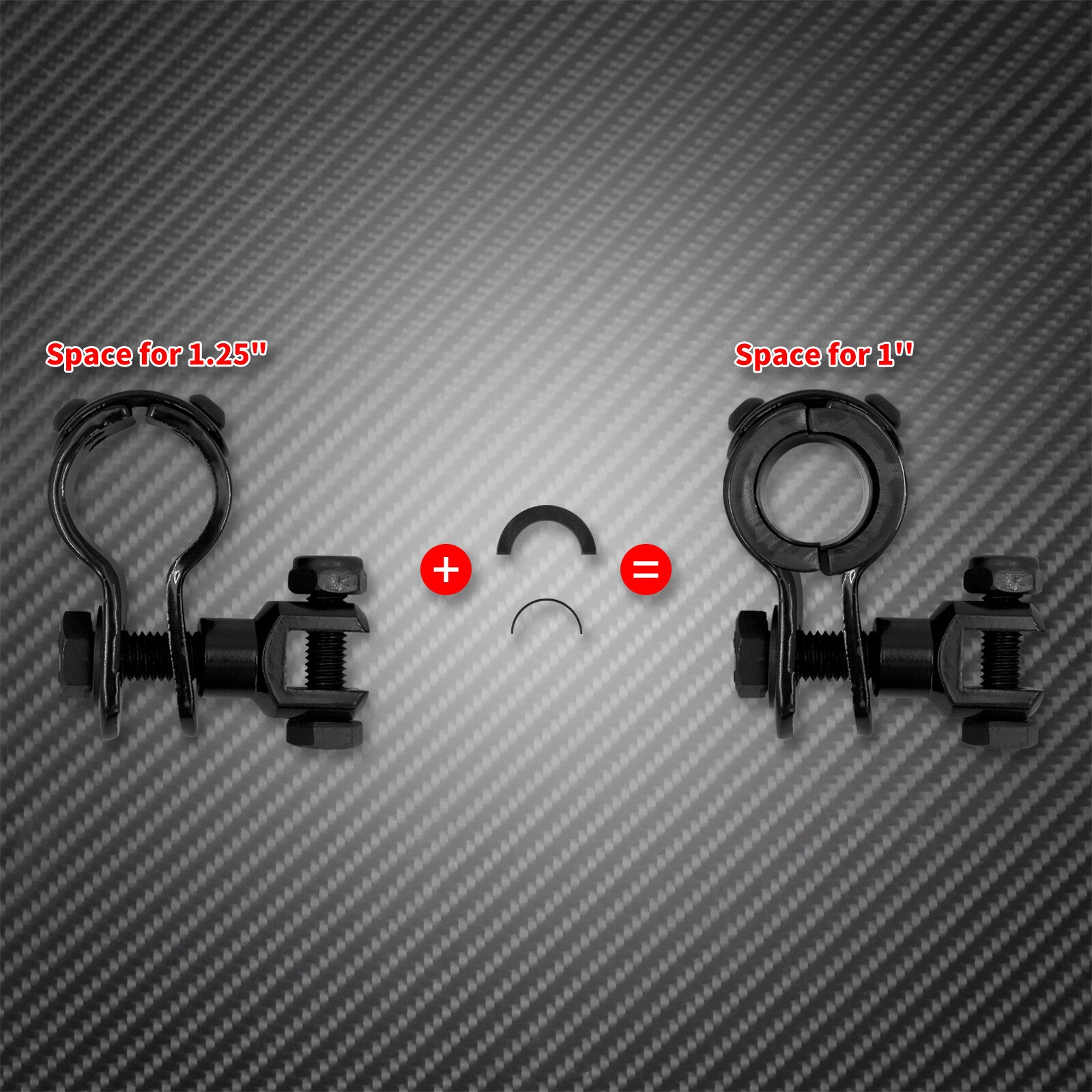 Black 1-1/4 Tubes Engine Guard Highway Footpegs Mounts Clamps Fit for Harley