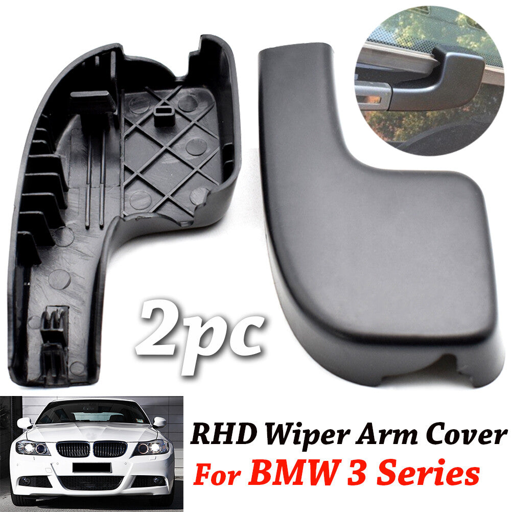 Pair Front Right Wiper Arm Head Nut Cover Cap for BMW 3 E90 E91 E92 E93 7138991 Q