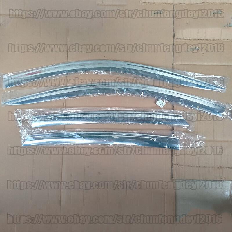 for HYUNDAI for Veloster 2011-2017 Chrome Window Sun Vent Visor Guards Trim 4pcs