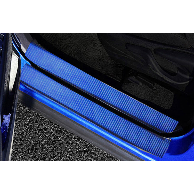 4x Carbon Fiber Door Sill Scratch Protection Film Sticker Protective Cover Grand- n