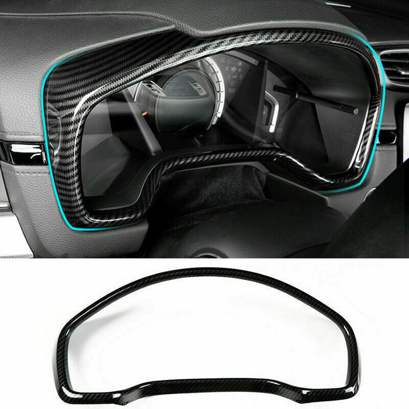 for Honda CR-V CRV 2017-2022 Carbon Fiber Look Dashboard Decor Frame Cover Trim