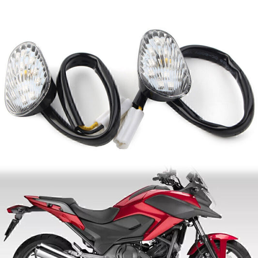 Clear LED Flush Mount Amber Turn Signals Lights for Yamaha YZF R1/R6/R6S Flash Q