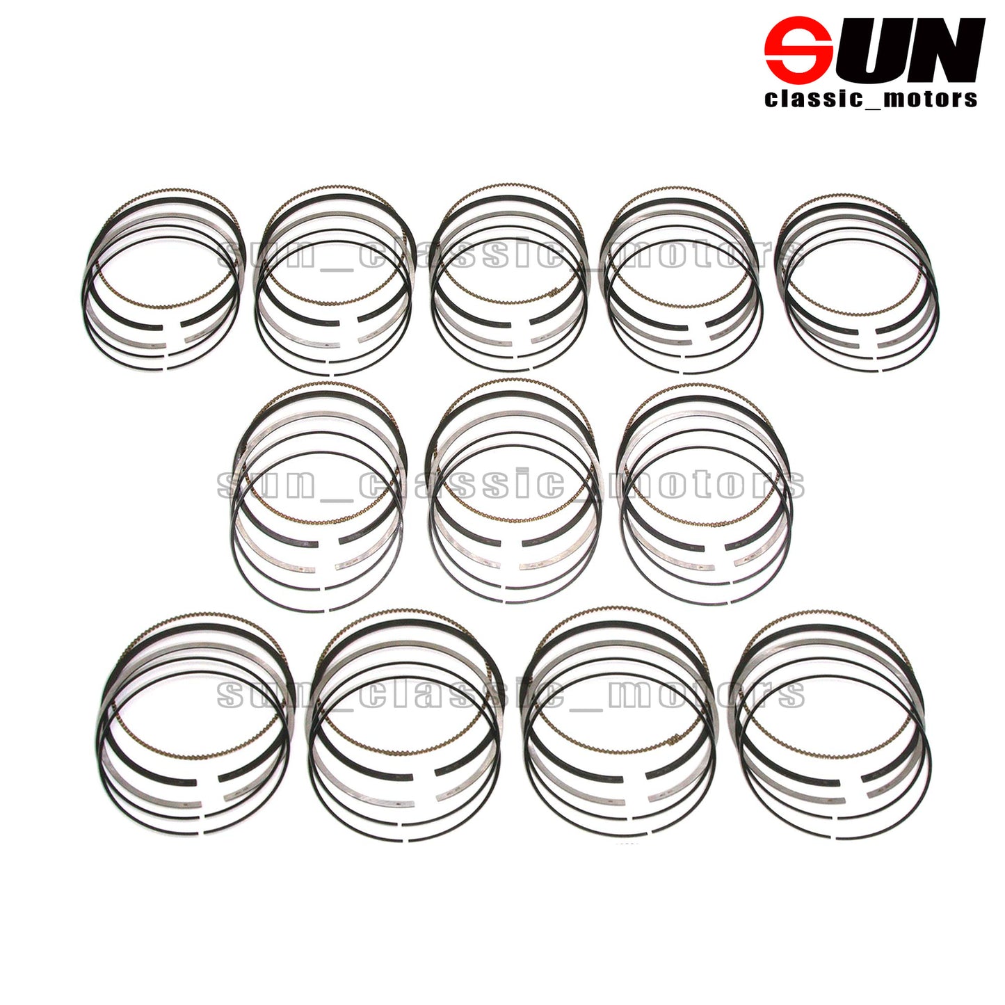 Piston ring kit 12x Cyl STD for W220 W221 C216 S600 CL600 5.5 V12