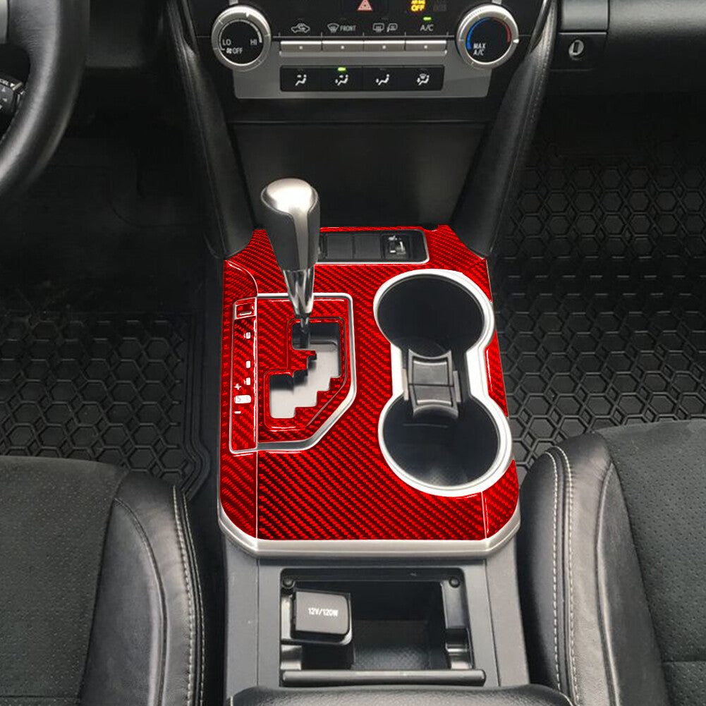 Red Carbon Fiber Center Control Panel Trim Cover Type B For F150 2004-2008 v