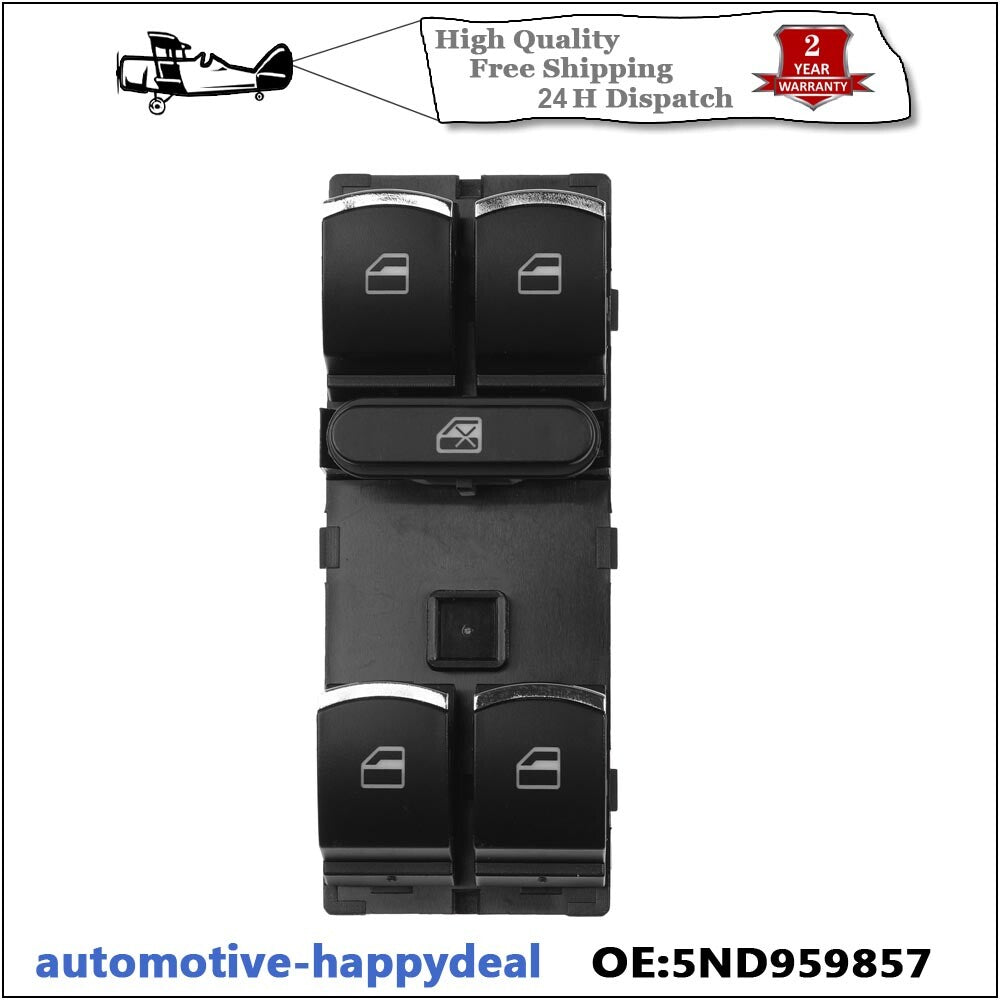 Electric Master Window Panel Switch for VW for Passat for Golf MK5 MK6 for Jetta 5ND959857