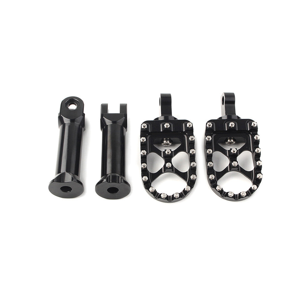 Black Rear Passenger Foot Pegs W/Bracket Assembly for Harley Softail Street Bob