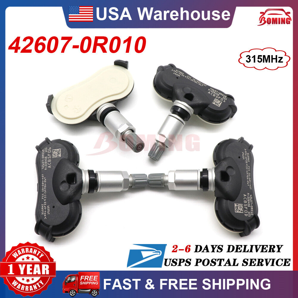 4PCS New Tire Pressure Monitor Sensor fit for TOYOTA HIGHLANDER RAV4 42607-0R010