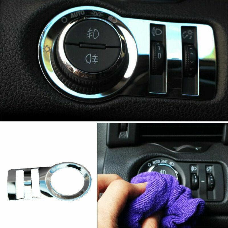 for Buick Car Regal 09-16 1PCS Silver Steel Function Control Button Frame Trim