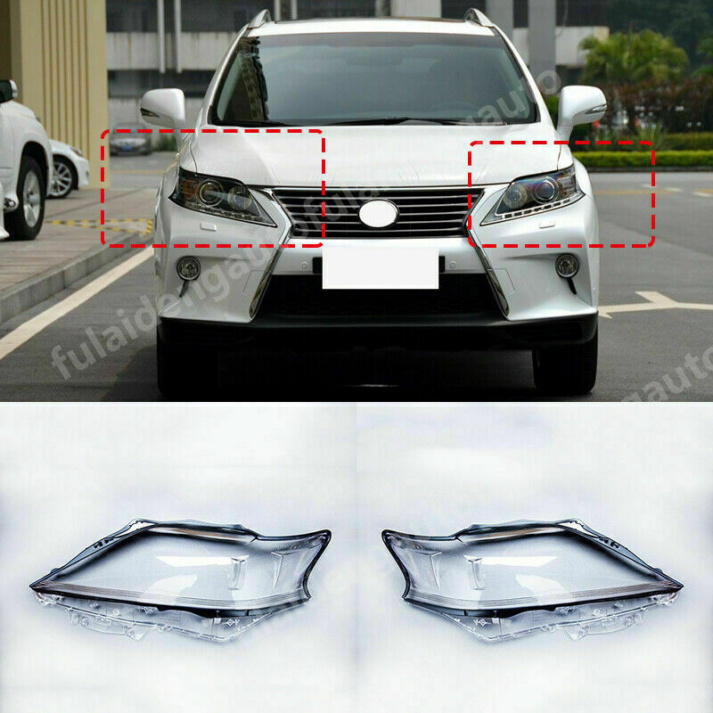 for LEXUS RX350 2013-2015 Headlight Lens Cover Clear Lampshade Lamp Shell Masks