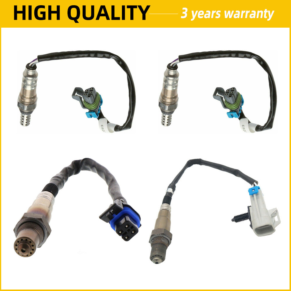 4-pack of Oxygen (O2) sensors for 2010-2015 for Chevrolet Camaro 3.6L V6 10-14 CTS AT Q