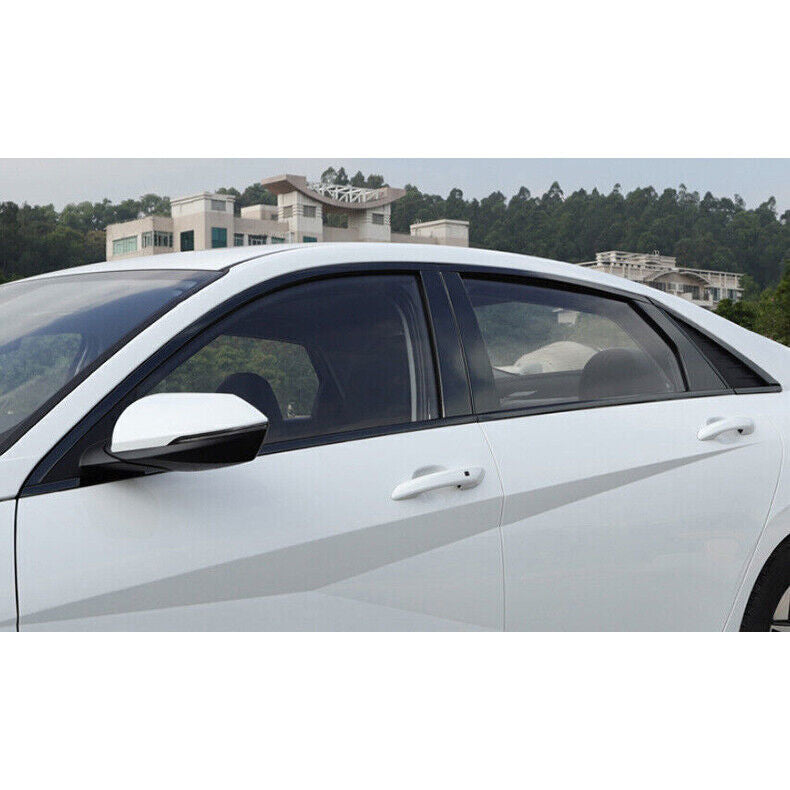 20x for Hyundai for Elantra 21-2023 Black Steel Window Sill pillar Strip Cover Trim