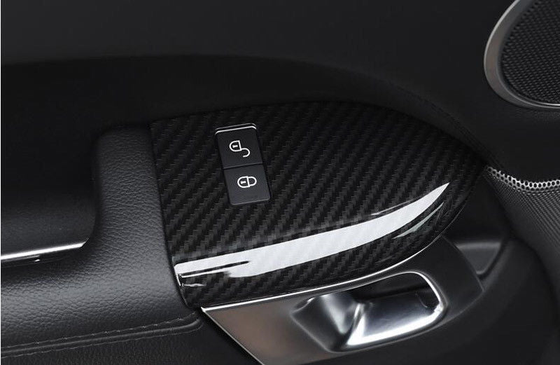 Carbon fiber ABS child safety lock frame cover for Land Rover for Range Rover Sport 2014-2017 n