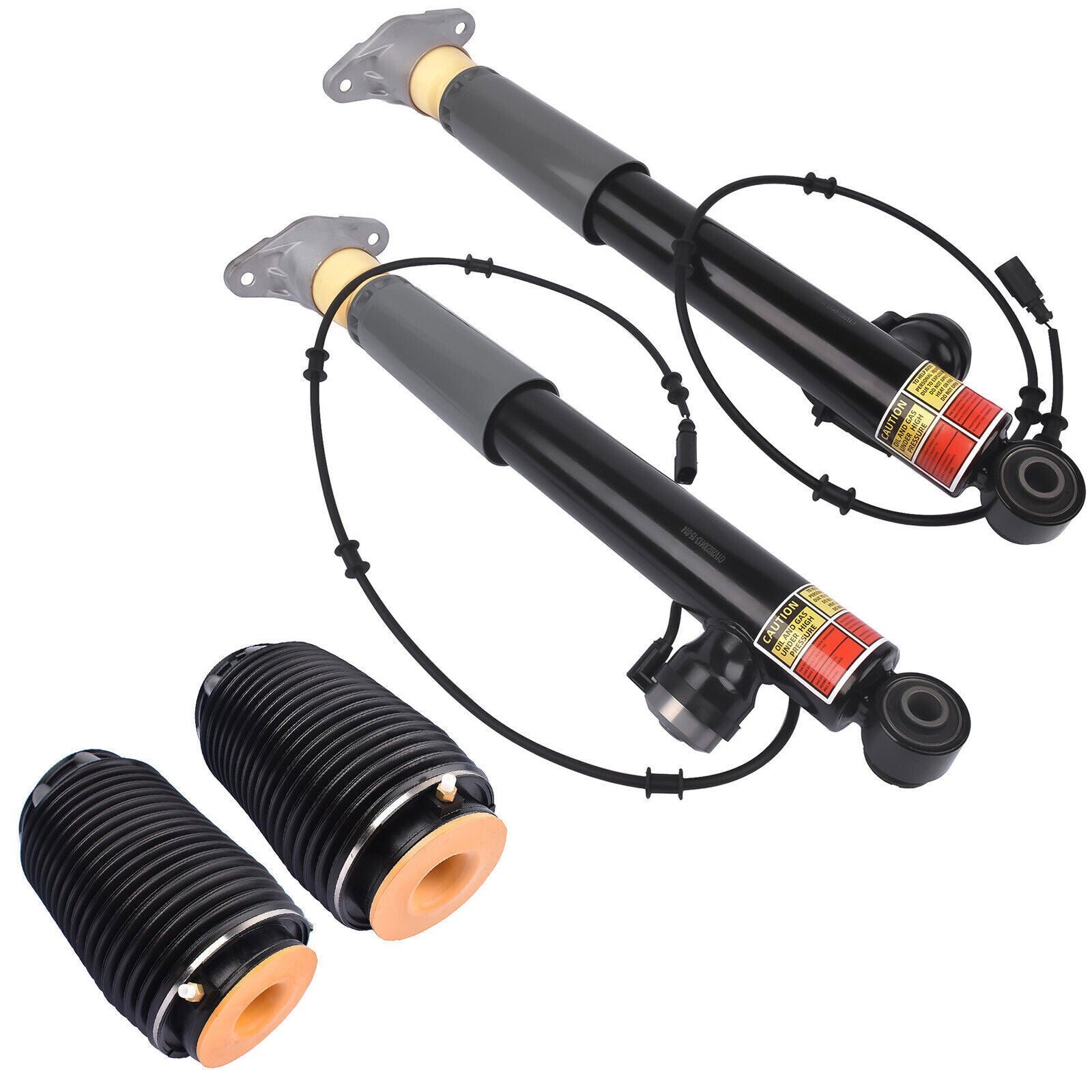 Front LH+RH Shock Strut Assys with electric adjustment, suitable for Lincoln MKT 3.5L DE9Z18124J 2013-19